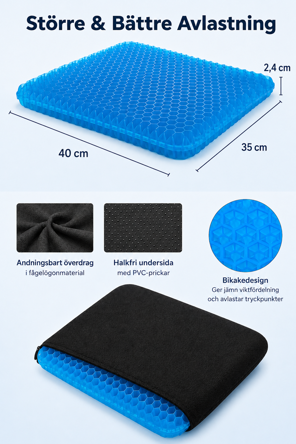 Sittro | Ergonomisk geldyna