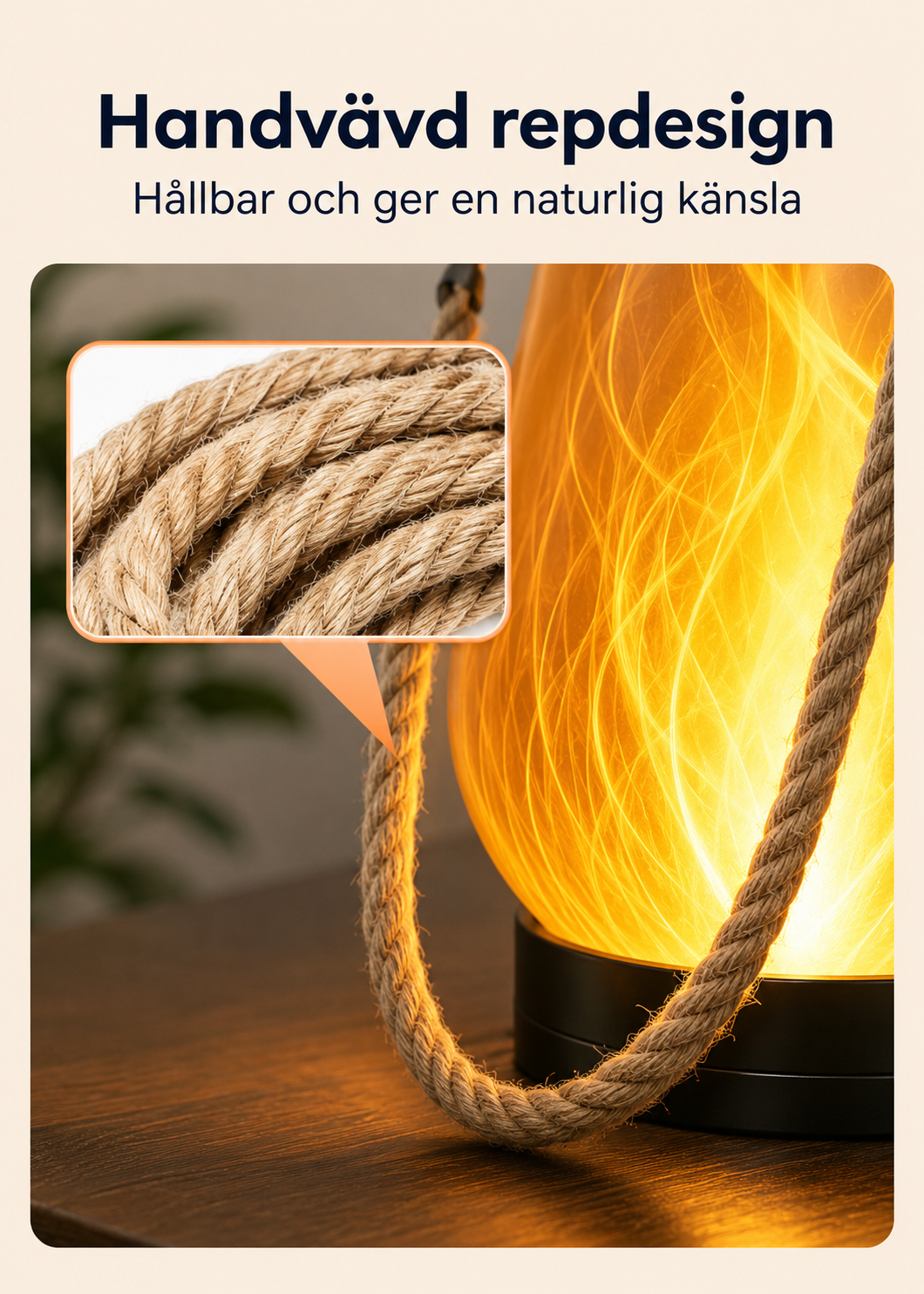 Glöra™ | Solcellslykta med levande flamma