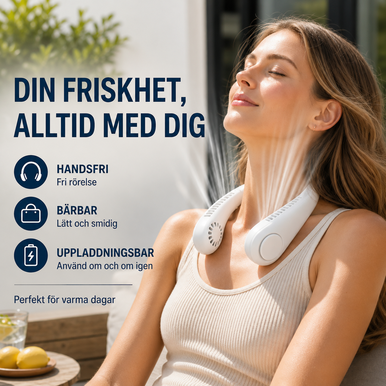 Vento™ | Bärbar nackfläkt