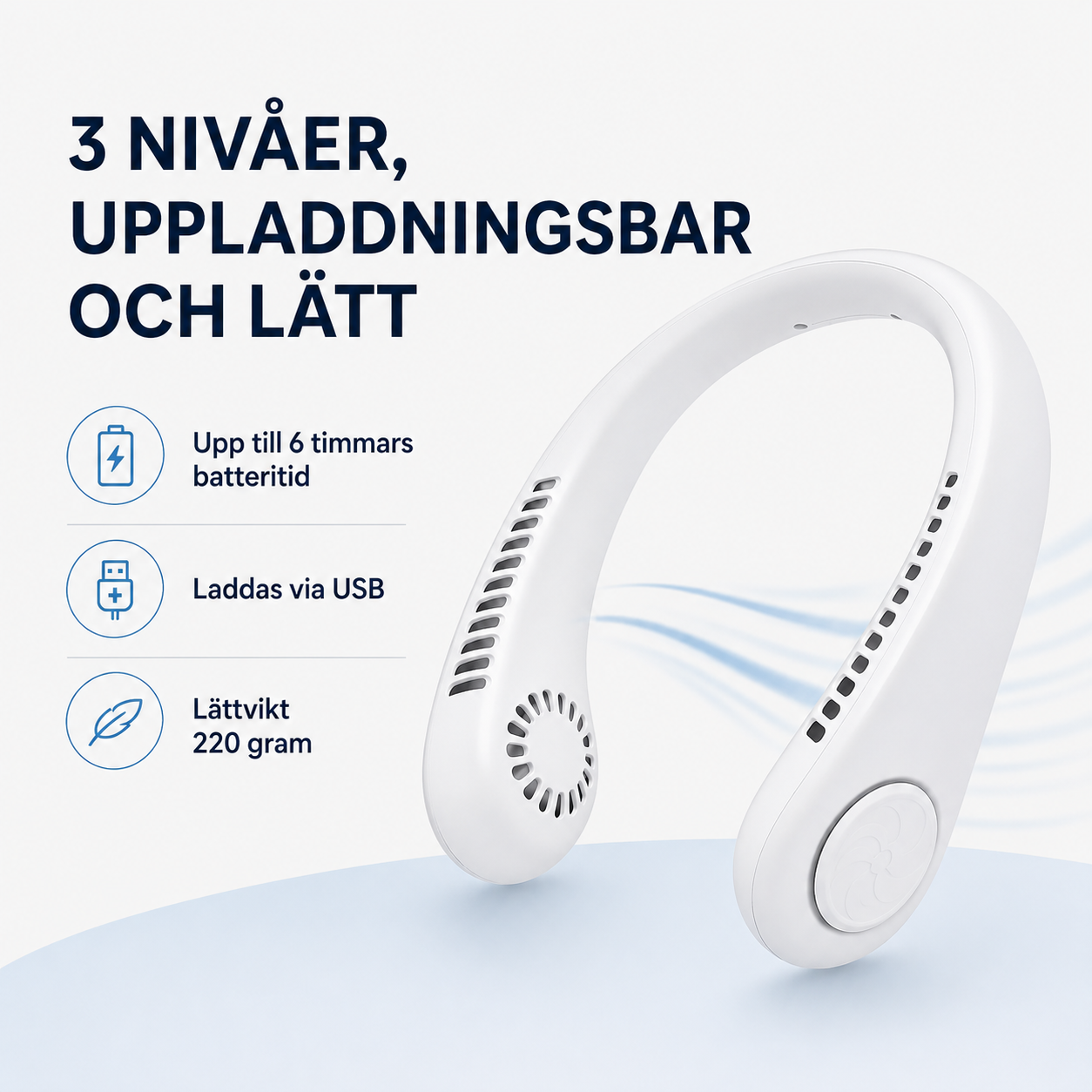 Vento™ | Bärbar nackfläkt